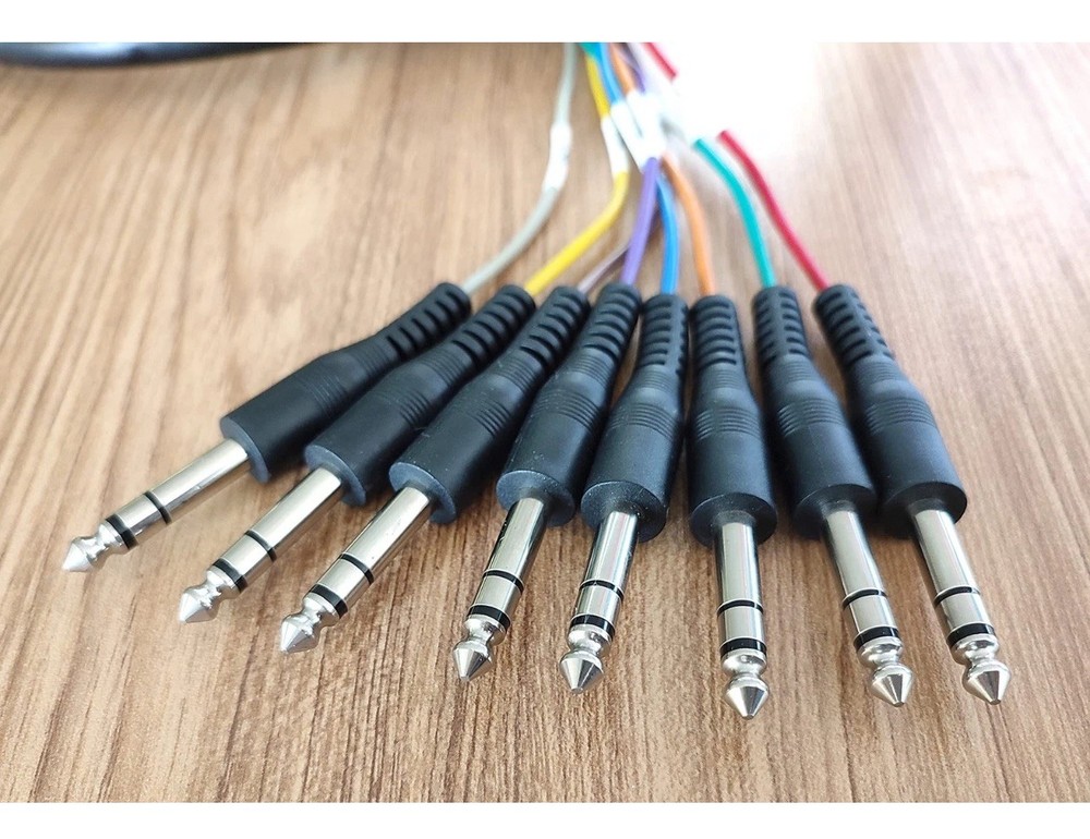Balanced Snake DB25 TRS Interface to 1/4 TRS Analog Recorder Interface Cable 8 C