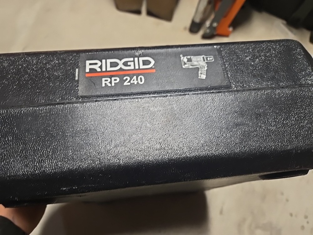 Ridgid RP 240 Press Tool Storage Case Only.