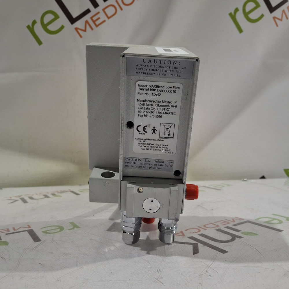 Maxtec, Inc. MAXBlend Low Flow Air/Oxygen Blender