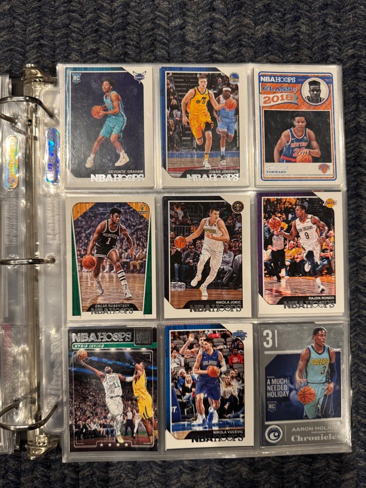 Basketball card binder collection
