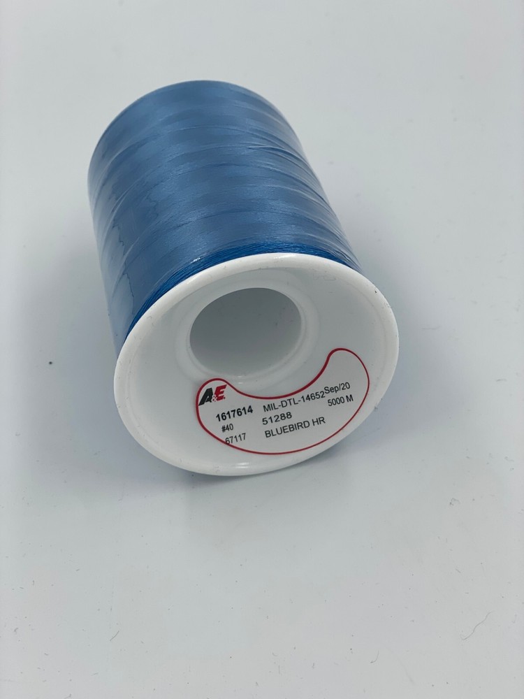A&E Embroidery Thread - BLUEBIRD HR - 51288 - 5000M - POLY #40