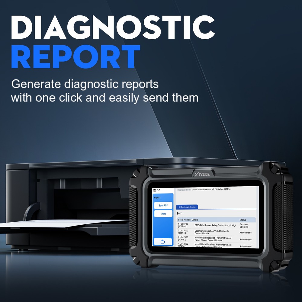 XTOOL D5 OBD2 Scanner Engine ABS SRS Transmission Diagnostic Tool Code Reader