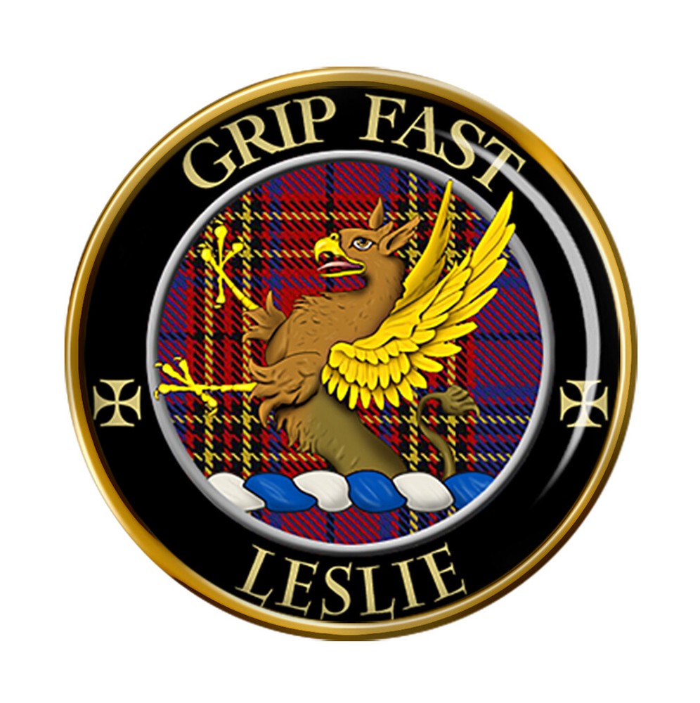 Leslie Scottish Clan Pin Badge