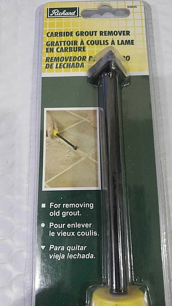 NEW ~ Richard Grout Remover With Carbide Triangular Blade 05035