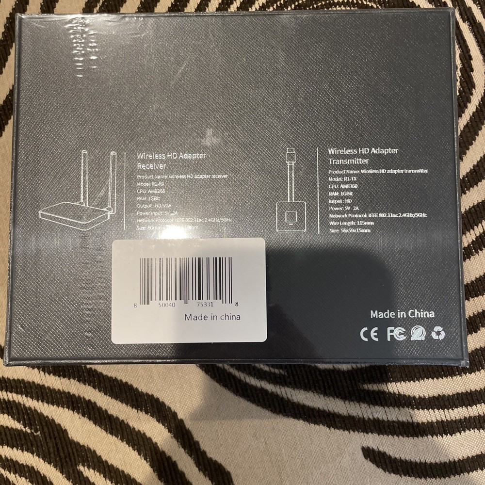 Wireless HDMI Transmitter/Receiver 4K, Wireless HDMI Adapter Plug & Play