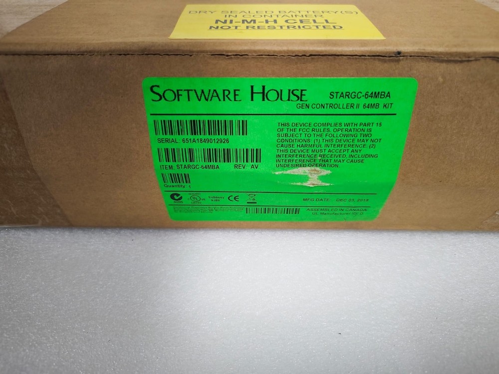Software House STARGC-64MBA Gen Controller II 64MB Kit | Tyco Fire & Security |