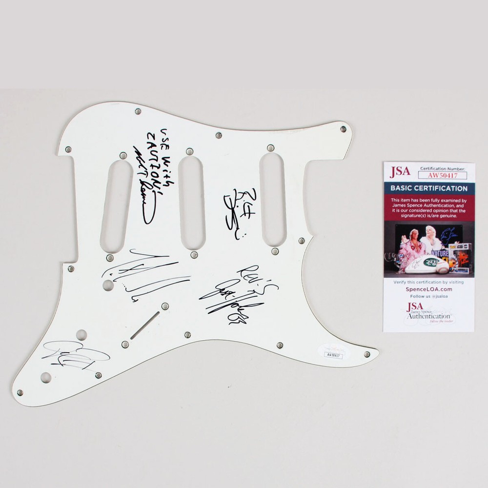 Revis Band Signed Pickguard - COA JSA