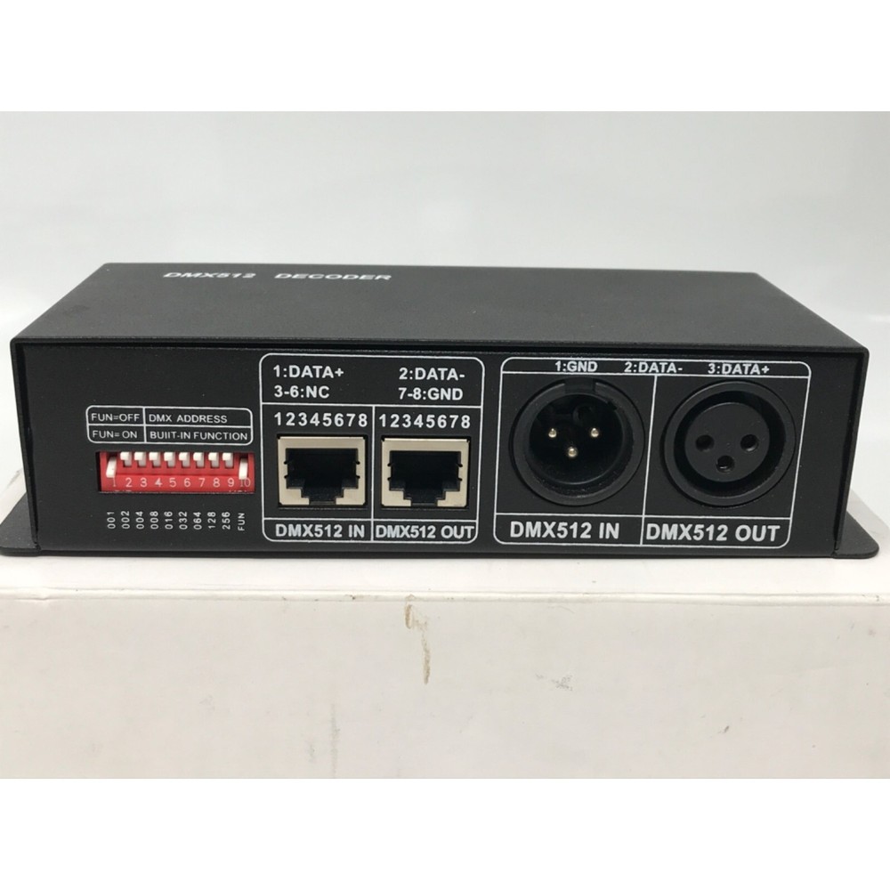 3CH DC12-24V RGBW DMX 512 Decoder LED Controller RGB LED DMX512 Decoder, DMX5q