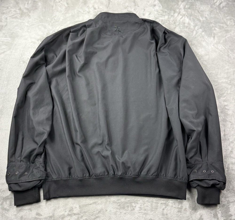 Zero Restriction Golf Pullover XL Lightweight Black Crest Logo Windshirt Y2K