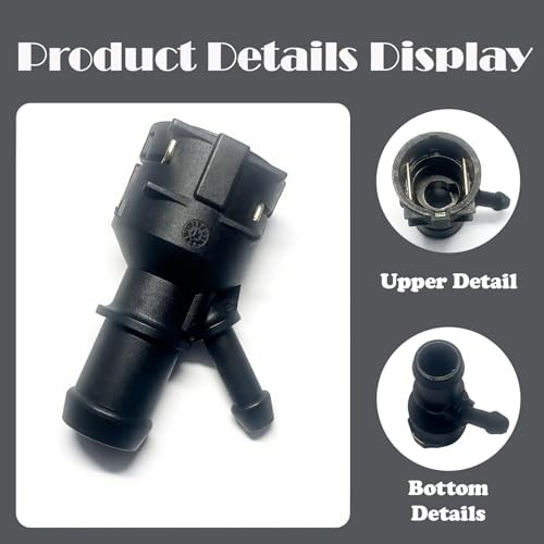 Engine Coolant Heater Hose Connector, Compatible with Audi A3 TT, VW Golf