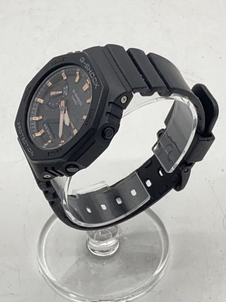 CASIO Quartz Watch G SHOCK Digital Analog Rubber BLK BLK SS