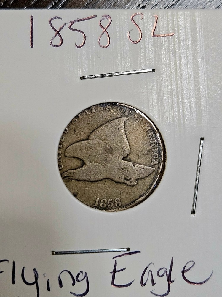 1858 SL Flying Eagle Cent Penny E272 GYCC