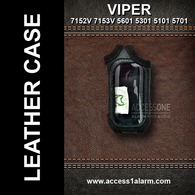 Viper 7152V 1-Way Remote Control High Quality Genuine Leather Protective Case