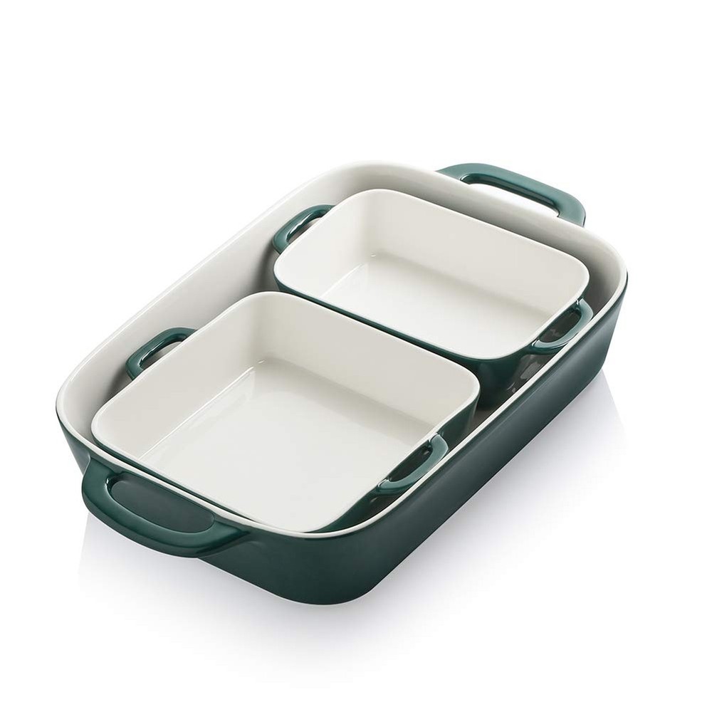 Sweejar Ceramic Bakeware Set, Rectangular Baking Dish for Cooking, Kitchen, C...