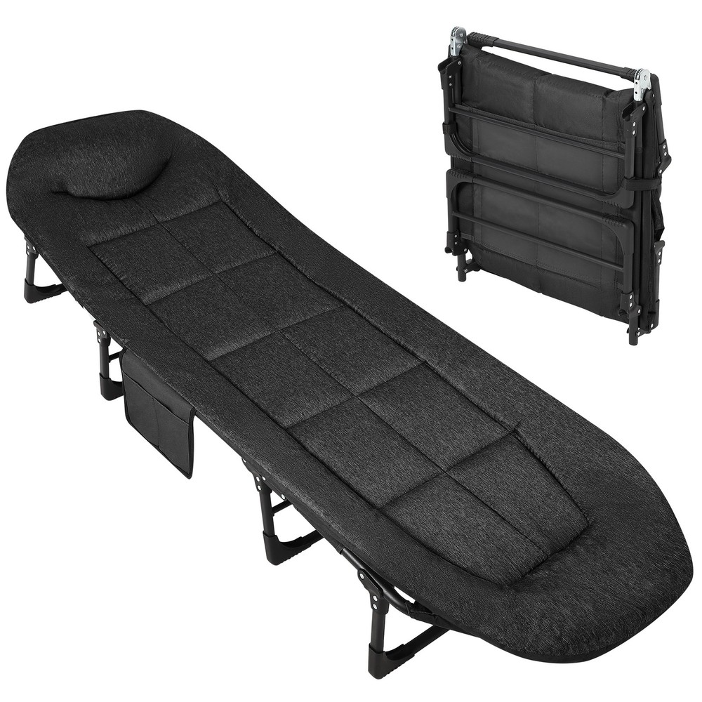 Adults Oversized Folding Sleeping Bed Portable Cots Foldable Reclining Chair Bed