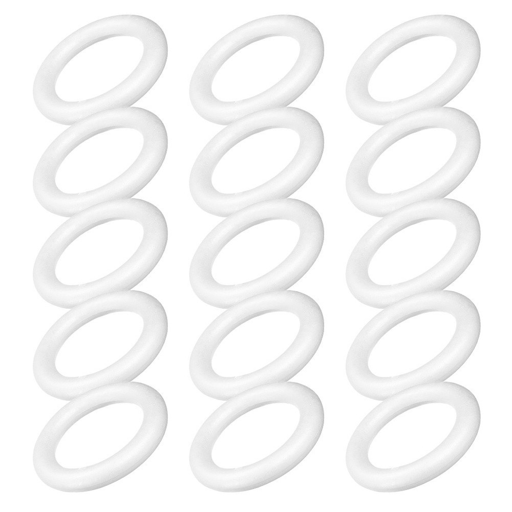 36 Pcs Polystyrene Foam Ring Wreath Forms Crafts DIY Foams Circle
