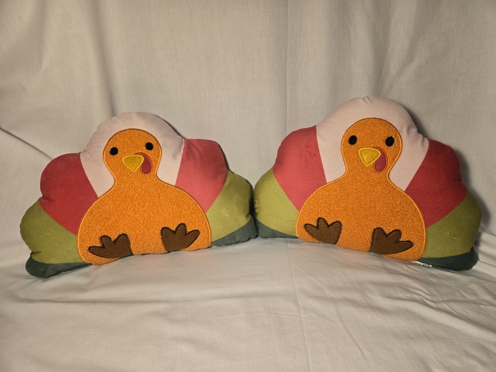 2 Pc Mercurial Turkey Pillow