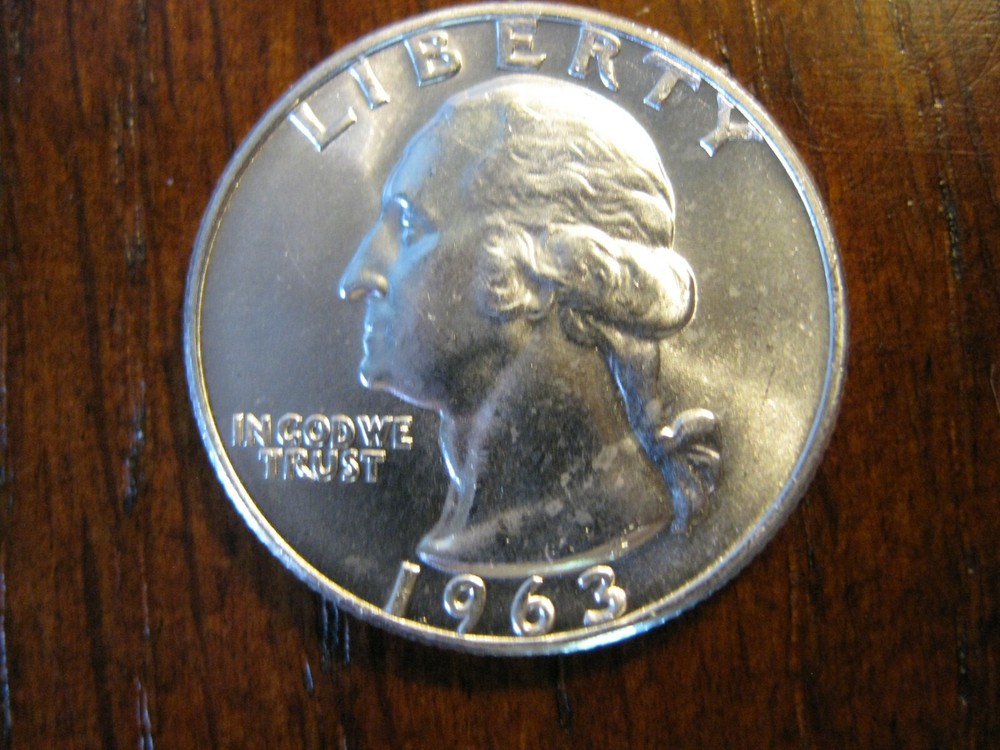 1963 D Washington Quarter Dollar Gem BU!