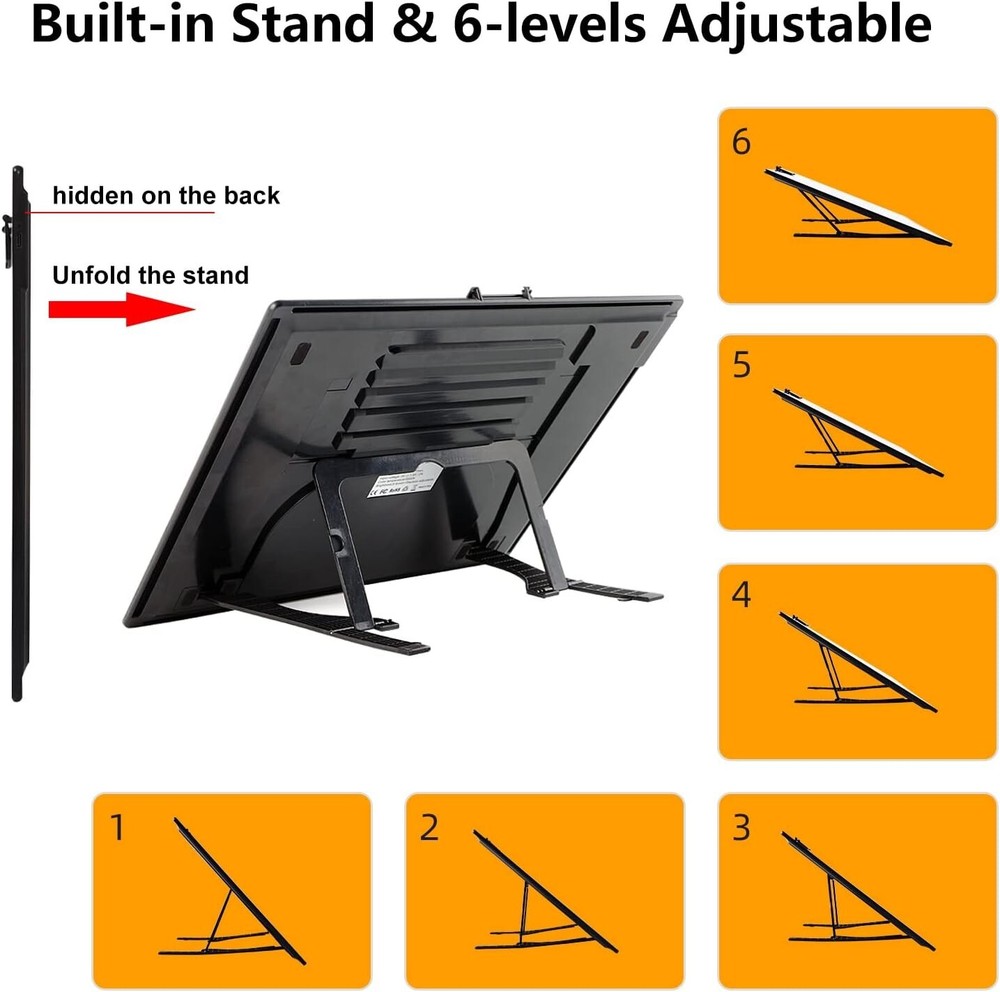 A3 Light Box, Wireless Battery LED Light Pad with stand 6 Adjustable Brightness