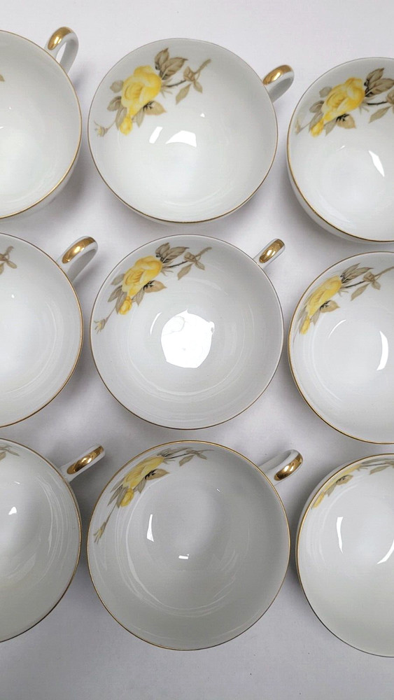 Cotillion by Sango TEA CUP Yellow Rose Gold Trim Multiple Available