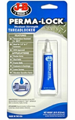 J-B Weld 24206 Perma-Lock Medium Strength Thread locker 6 mL
