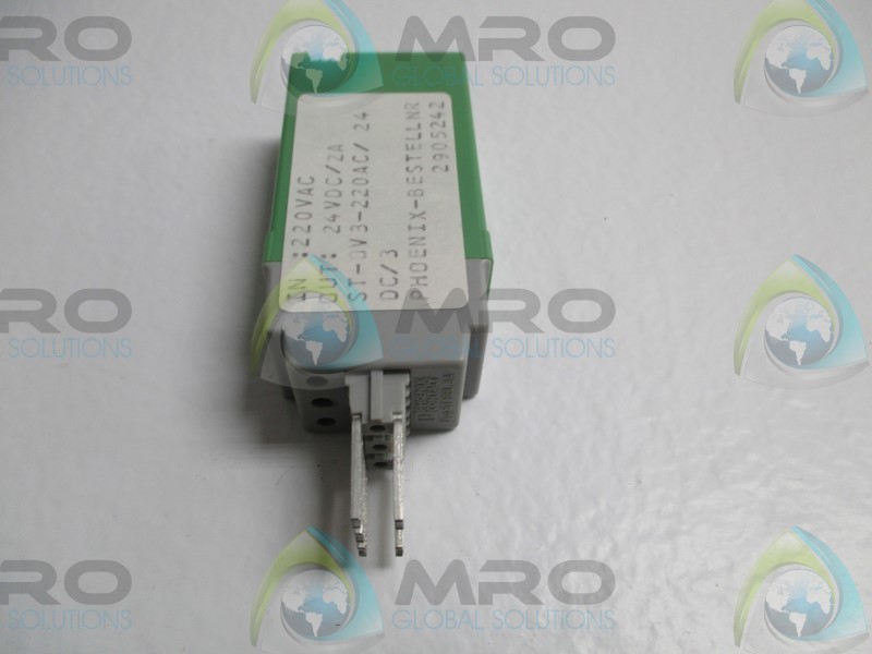 PHOENIX CONTACT ST-OV3-220AC/24DC/3 SOLID STATE RELAY NSNP