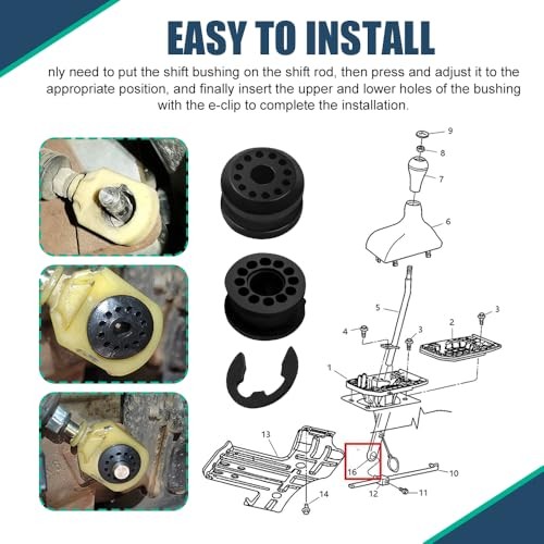 2PCS Car Transmission Shift Linkage Grommet Bushing, Shift Cable Bushing, Car