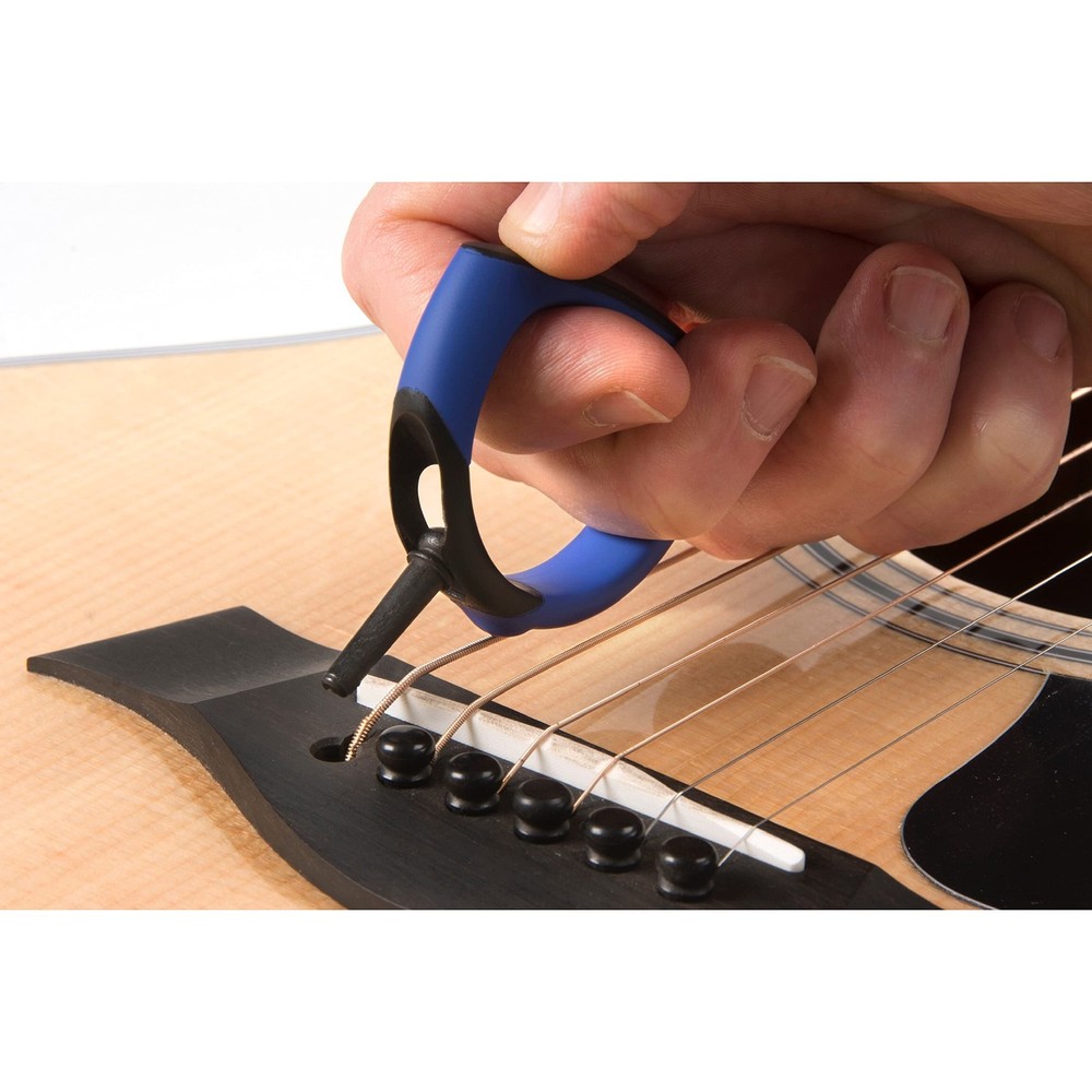 Acoustic Guitar Bridge Pin Puller - Premium Grip Tool for Easy Removal