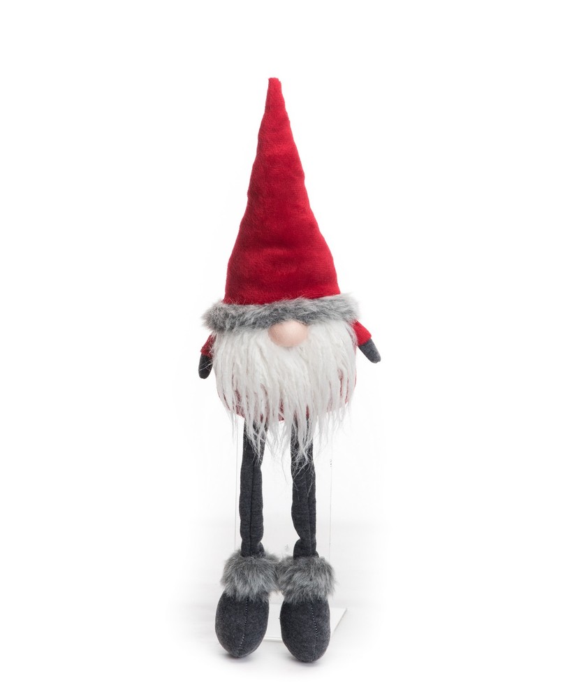 Red Gnome Christmas Xmas Shelf Sitter
