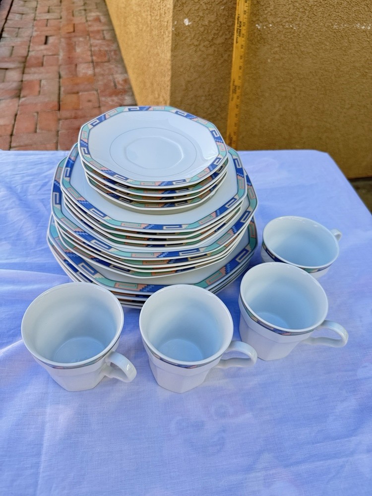 Christopher Stuart Southwest Porcelain Dinnerware Serve 4 (20 pieces )