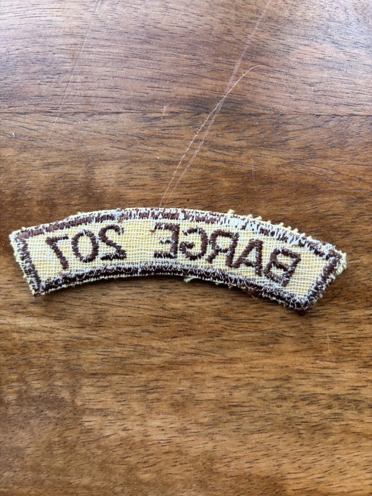 BARGE 207 NEW EMBROIDERED SEW ON PATCH