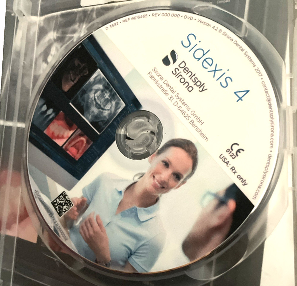 Sidexis 4 Dentsply Sirona Software Disc