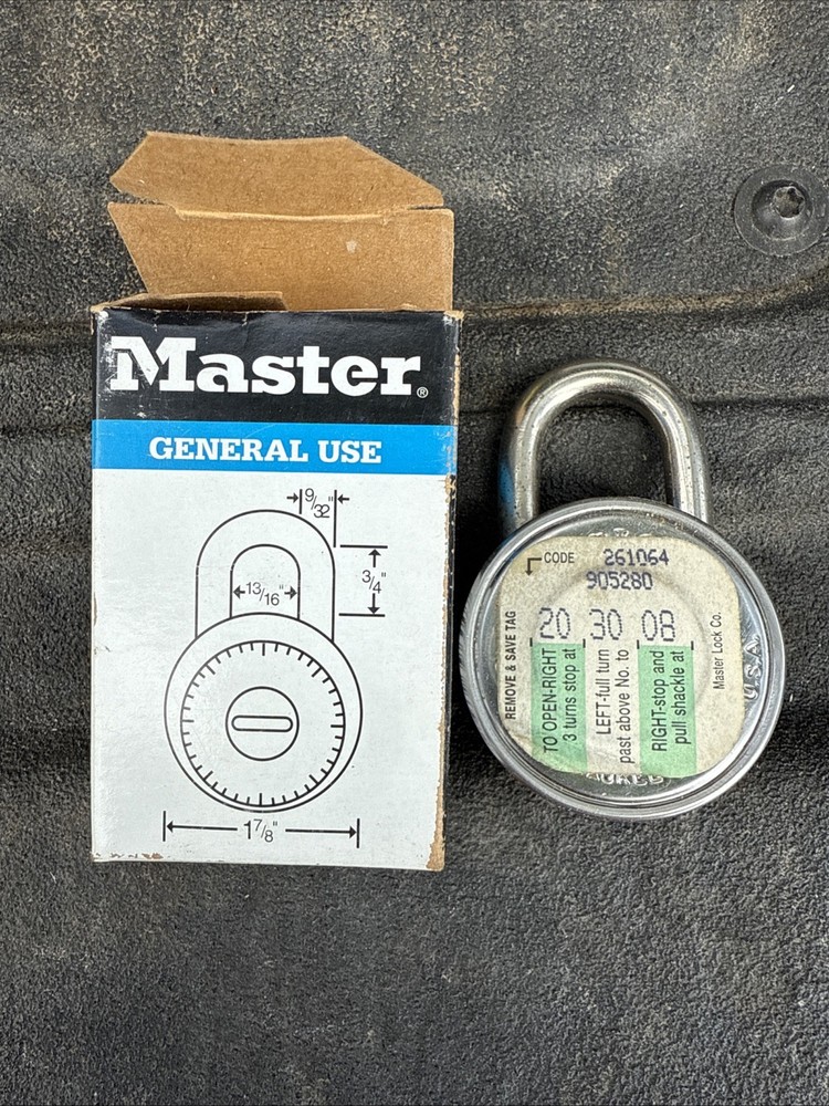 Master Lock Medium Security Combination Padlock