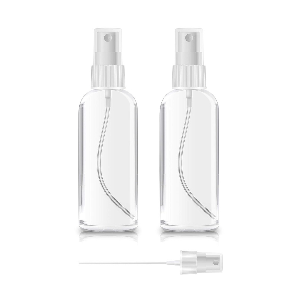1-200PC 30ml/60ml Travel Spray Bottle Plastic Transparent Perfume Empty Atomizer
