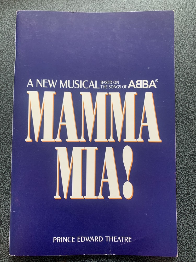 MAMMA MIA  Programme - Prince Edward Theatre 2000