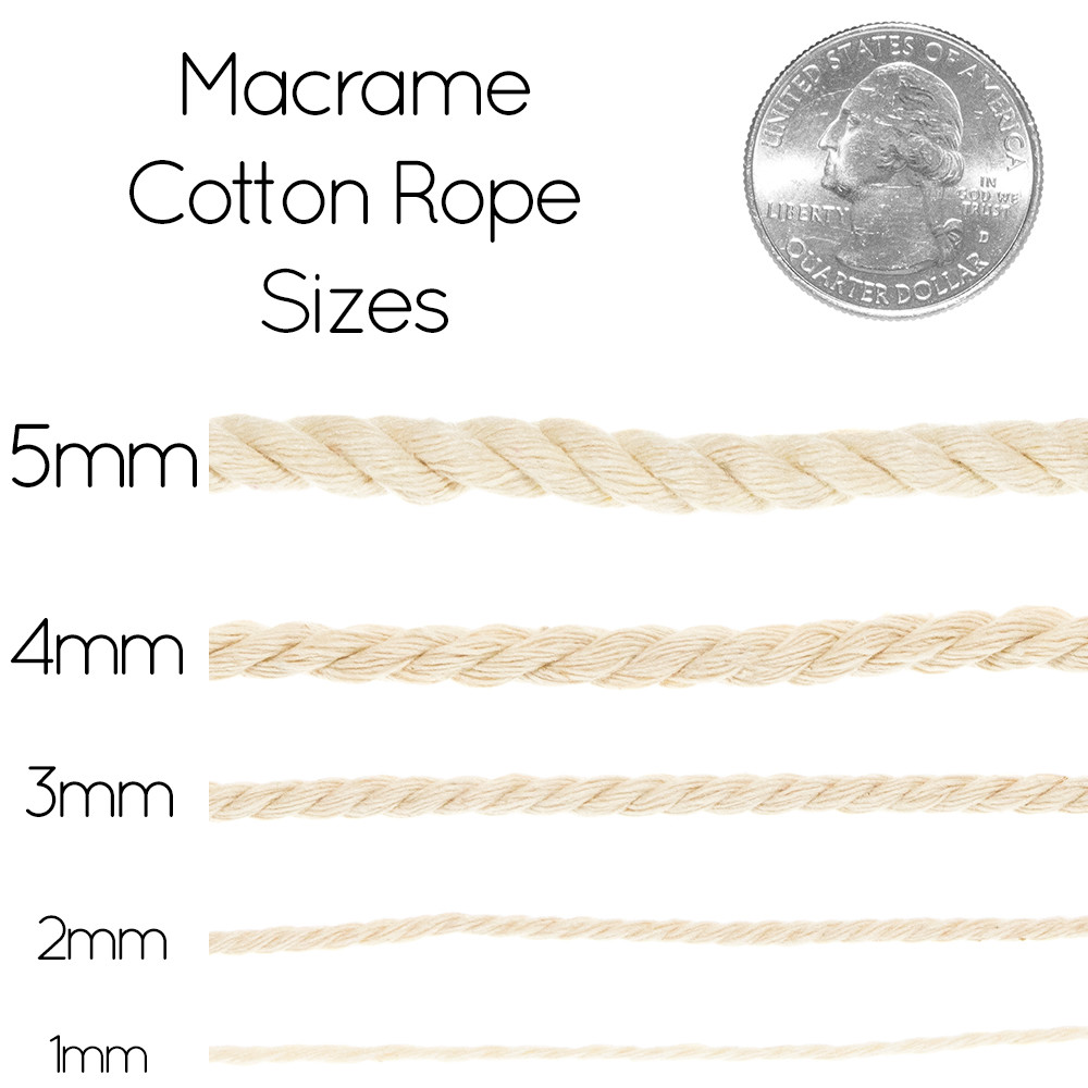Macramé Cotton Rope – Cream Color