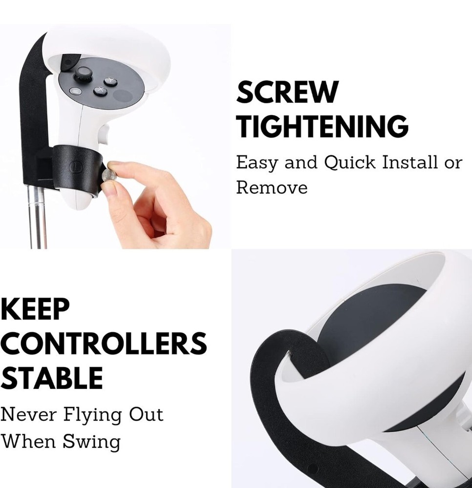 VR Golf Club Handle Grip Attachment for Oculus Quest 2 Controllers Extension Lft
