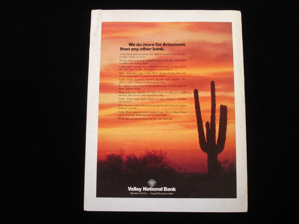 January 9, 1974 Houston Rockets @ Phoenix Suns NBA Program
