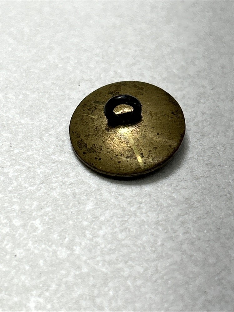 Vintage Brass Fruit Picture Sewing Button Grapes