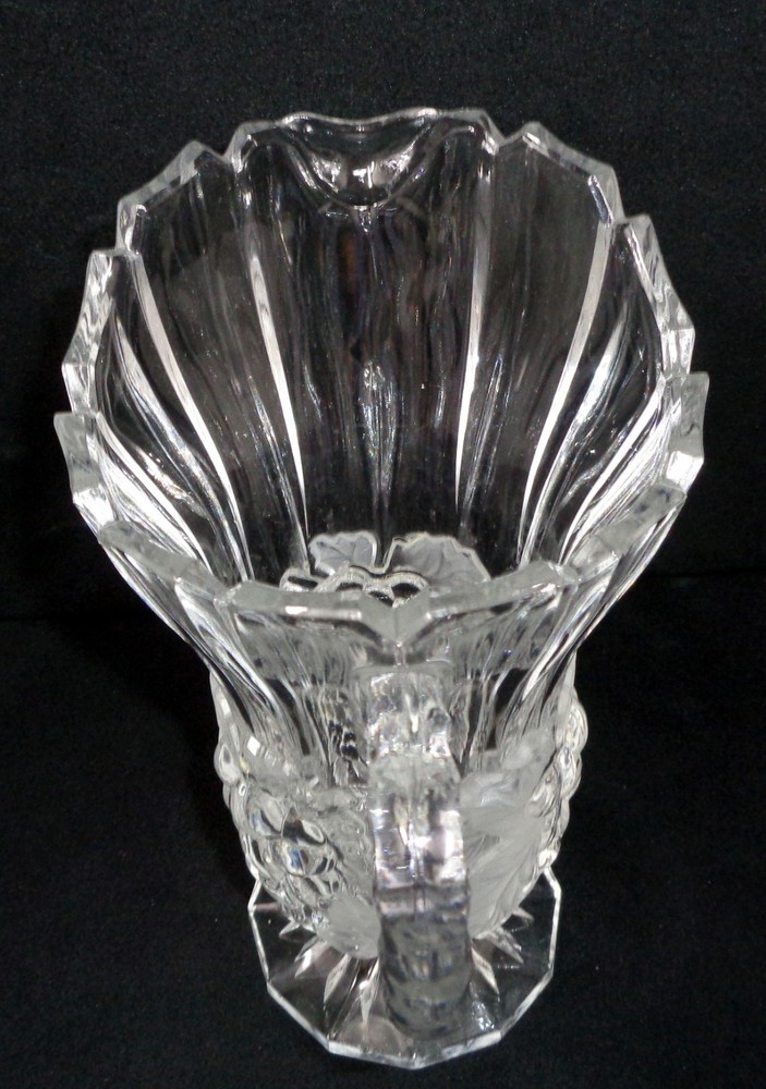 Vintage Lead-Cut Crystal Handled Pitcher