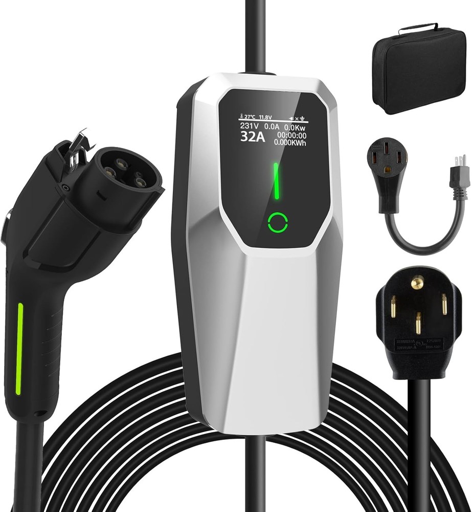 32A Level 2 Portable EV Charger 20FT