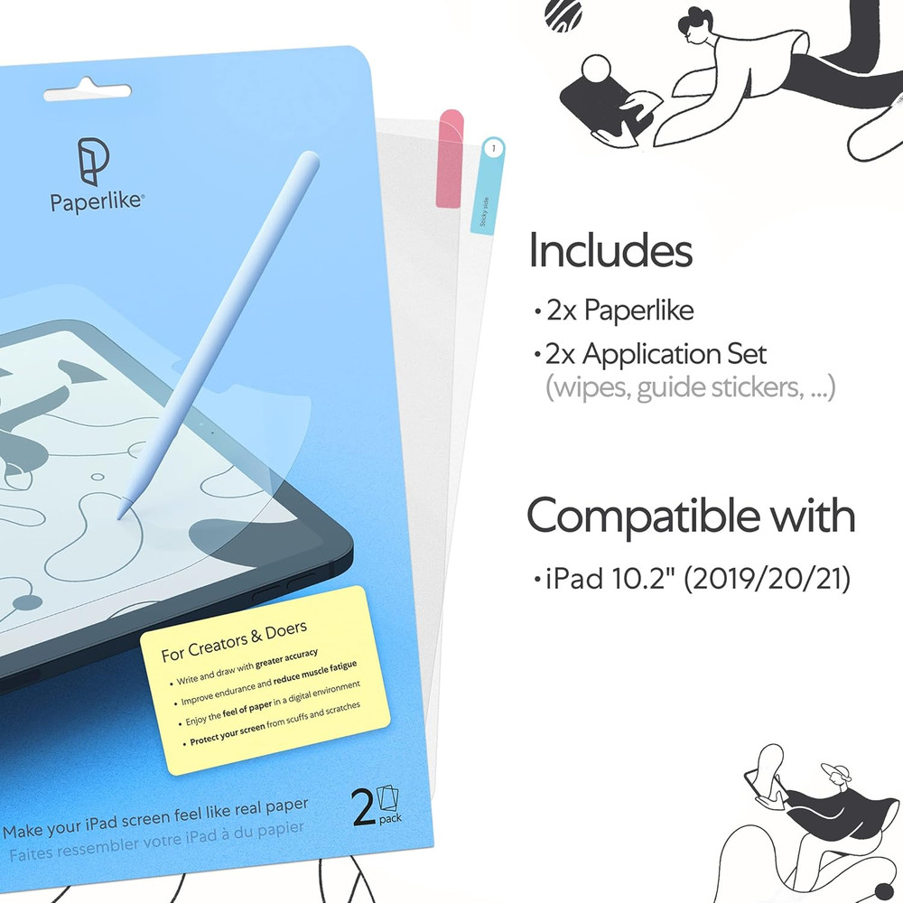 2.0 (Previous Model) for Ipad 10.2"- Screen Protector for Drawing and Writing li