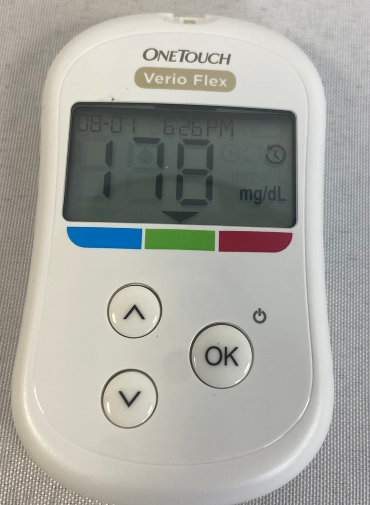 OneTouch Verio Flex Blood Glucose Meter Lancing Device Hard Case