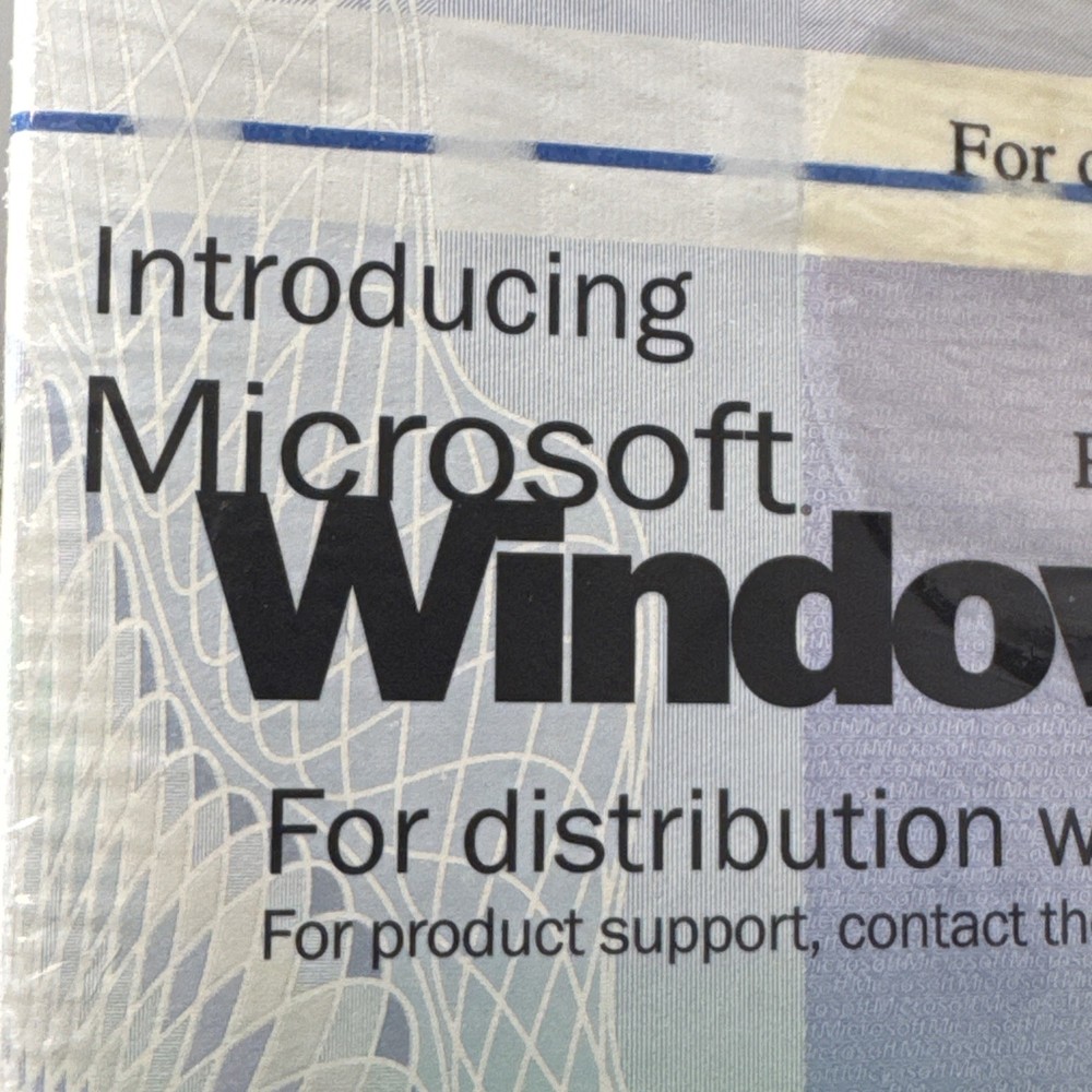 OEM Microsoft Windows 95 CD & Plus! USB Micron with Certificate of Authenticity