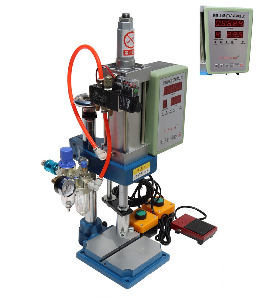 110V 440Lb/200kg Pneumatic Punch Press Machine with Display Controller