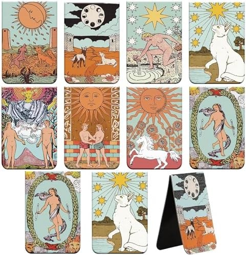 tarot magnetic bookmarks page marker set