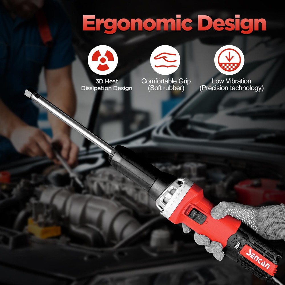 6" Extra Long Extension Electric Die Grinder, 1/4" Variable Speed Corded Powe...