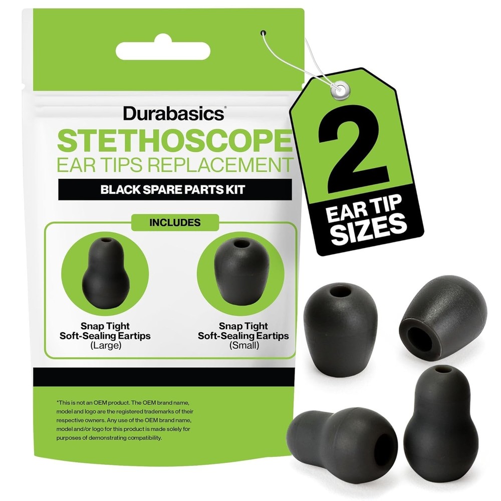 Stethoscope Ear Tips Replacement Kit - Small & Medium for Littmann Compatibility