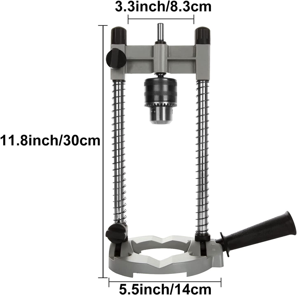 Portable Drill Press for Hand Drill, Multi-Angle Drill Guide Attachment for 1/4