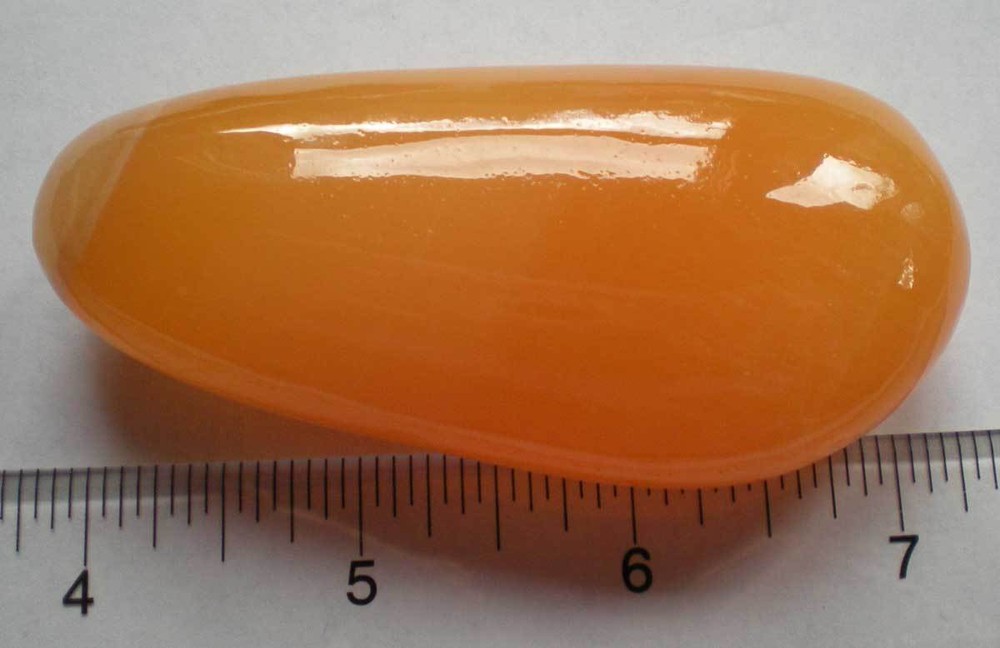 Orange Calcite Palmstone - Mexico sc909a